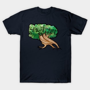 Tree Hugger Swirly Tree Bark T-Shirt